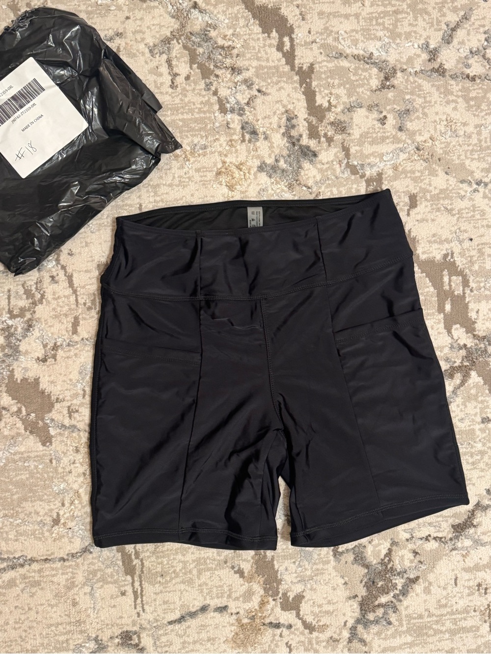 Women’s Black Swim Shorts-XL NWT
